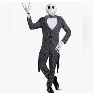 Disguise Black and White Striped Costume